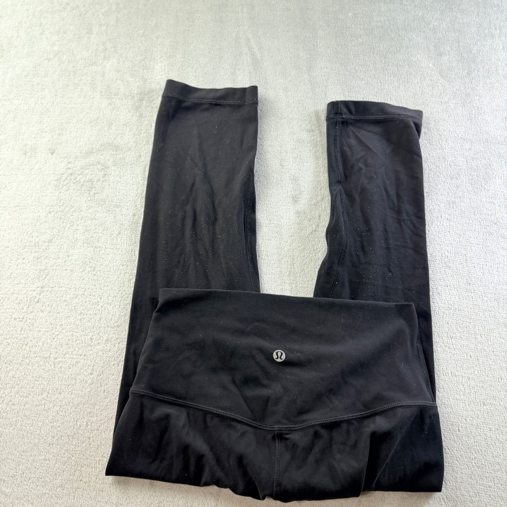 Lululemon Align High-Rise Crop 21 Black Nulu Yoga Pants Women's Size 6